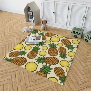 Pineapple Tropical Pattern Design Rug 1