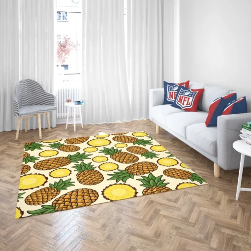 Pineapple Tropical Pattern Design Rug 2