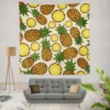 Pineapple Tropical Pattern Design Wall Tapestry