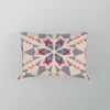 Pink Blue Kaleidoscope Floral Pattern Pillow Case