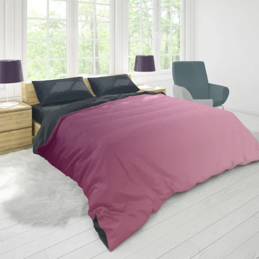 Pink Color Gradient Duvet Cover 1