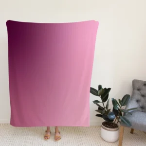 Pink Color Gradient Fleece Blanket