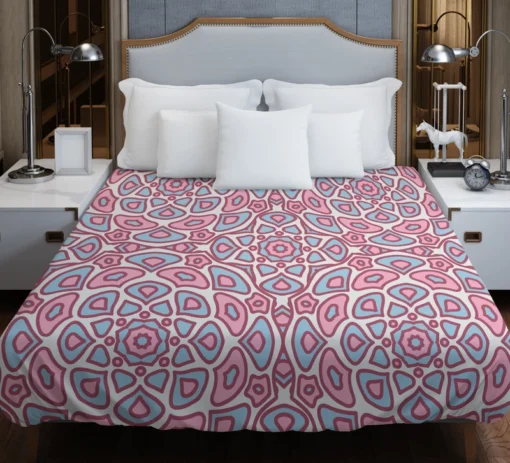 Pink Ethnical Tribal Design Duvet Cover