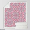 Pink Ethnical Tribal Design Sherpa Fleece Blanket