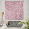 Pink Ethnical Tribal Design Wall Tapestry