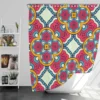 Pink Floral Batik Shower Curtain