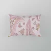 Pink Floral Paisley Design Pillow Case