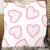 Pink Love Hearts Polka Dots Quilt Blanket