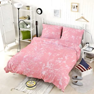 Pink Marble Texture Bedding Set