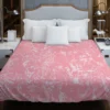 Pink Marble Texture Duvet Cover