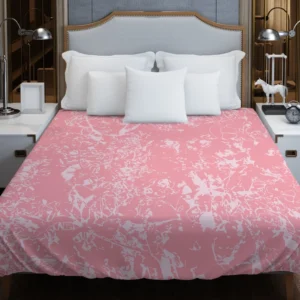 Pink Marble Texture Duvet Cover