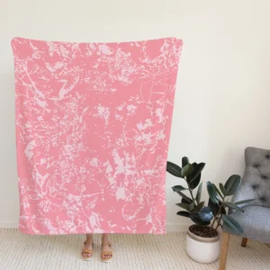 Pink Marble Texture Fleece Blanket