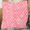 Pink Marble Texture Quilt Blanket