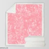 Pink Marble Texture Sherpa Fleece Blanket