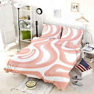 Pink Pastel Abstract Background Bedding Set