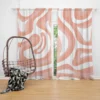 Pink Pastel Abstract Background Curtain