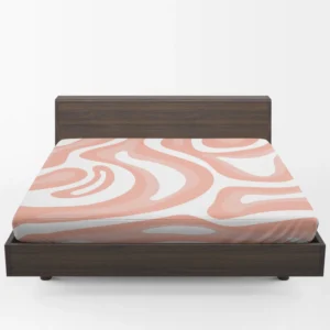 Pink Pastel Abstract Background Fitted Sheet 1