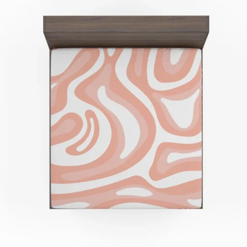 Pink Pastel Abstract Background Fitted Sheet