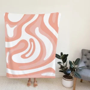 Pink Pastel Abstract Background Fleece Blanket