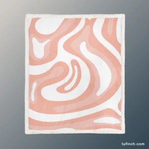 Pink Pastel Abstract Background Sherpa Fleece Blanket 1