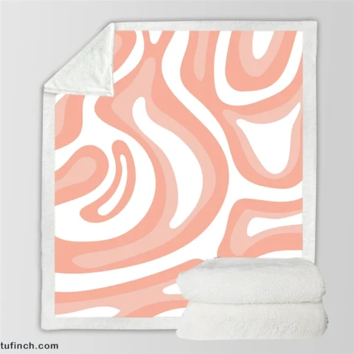 Pink Pastel Abstract Background Sherpa Fleece Blanket