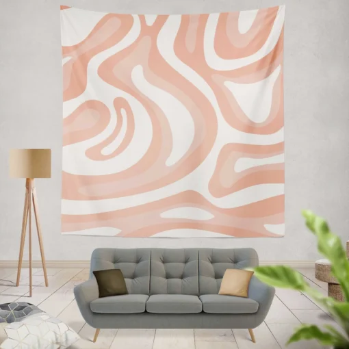 Pink Pastel Abstract Background Wall Tapestry