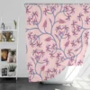 Pink Plant Branch Nature Shower Curtain