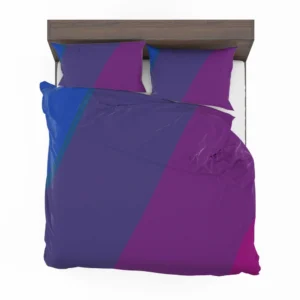 Pink Purple Blue Background Bedding Set 2