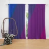 Pink Purple Blue Background Curtain