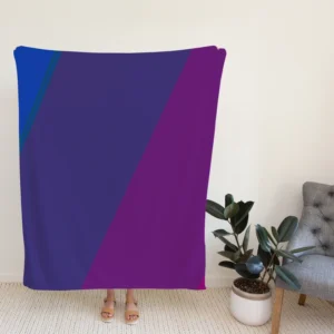 Pink Purple Blue Background Fleece Blanket