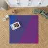 Pink Purple Blue Background Rug