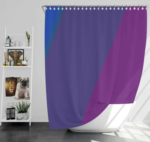 Pink Purple Blue Background Shower Curtain