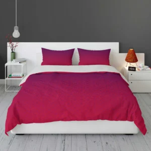 Pink Purple Blue Gradient Floral Bedding Set 1