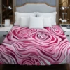 Pink Rose Marble Texture Duvet Cover