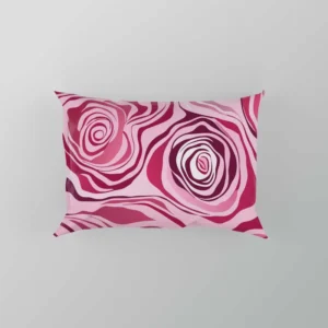 Pink Rose Marble Texture Pillow Case