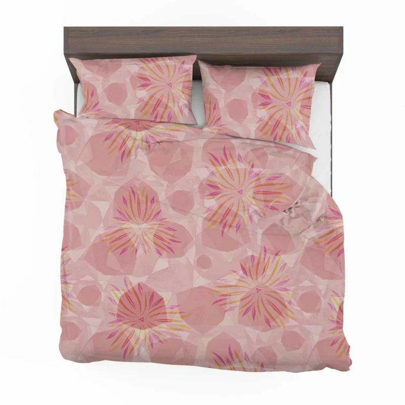 Pink Sakura Floral Pattern Bedding Set 2