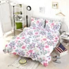 Pink Spring Flowers Pattern Bedding Set