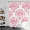 Pink Toile Damask Design Shower Curtain