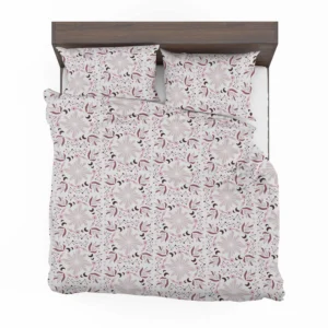 Pink Vintage Floral Pattern Bedding Set 2