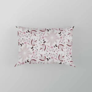 Pink Vintage Floral Pattern Pillow Case