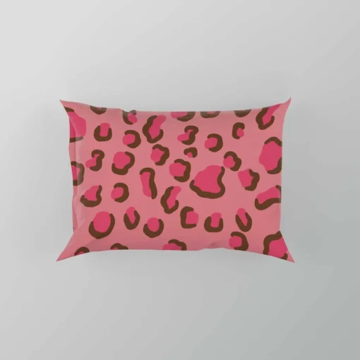 Pink Watercolor Leopard Print Pillow Case