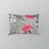 Pink White Carnation Toile Pillow Case