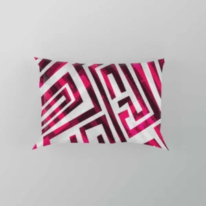 Pink White Maze Pillow Case