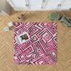 Pink White Maze Rug