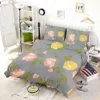 Pink Yellow Roses Vintage Pattern Bedding Set