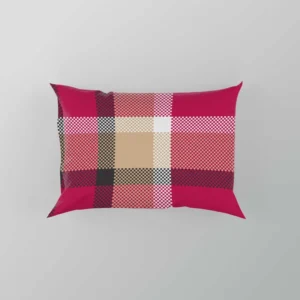 Plaid Checkered Hot Pink Pattern Pillow Case