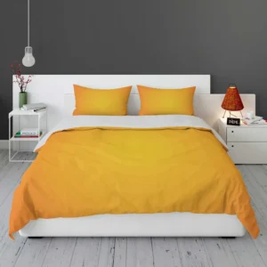 Plain Orange Gradient Color Bedding Set 1