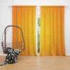 Plain Orange Gradient Color Curtain