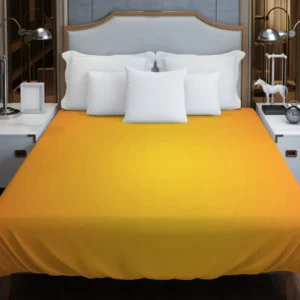 Plain Orange Gradient Color Duvet Cover