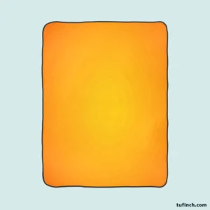 Plain Orange Gradient Color Fleece Blanket 1